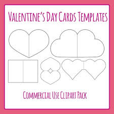 The valentine card templates are available in pdf format. Valentine S Day Card Templates Commercial Use Clip Art Set By Hidesy S Clipart