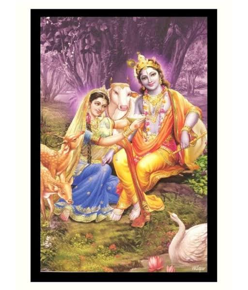 Image result for radha smiling at krishna"