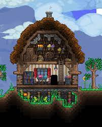 Merchant S House Made With Chad S Furniture Mod And Jenosis Furniture Food And Fun Mod Terraria House Design Terraria House Ideas Terrarium