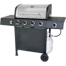 Revoace 4 Burner Gas Grill With Side Burner Stainless Steel Black Walmart Com Propane Gas Grill Stainless Steel Bbq Gas Grill