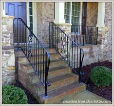 I have wrought iron porch railing that is painted white. Creative Iron Designs Iron Railings Outdoor Wrought Iron Stair Railing Railings Outdoor