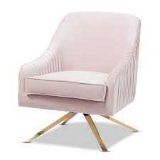 amaya velvet lounge chair light pink gold baxton studio velvet lounge chair glam lounge chairs velvet armchair