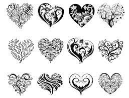 Decorative Heart Vector Art Free Vector Cdr Download 3axis Co Heart Tattoo Small Bird Tattoos Small Tattoos
