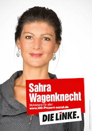 Nach fast 30 jahren in der politik zieht sie sich nun aus der ersten reihe zurück. Die Linke Wahlplakat 2013 Sahra Wagenknecht Design Tagebuch
