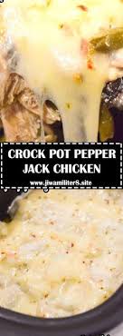 Crock Pot Pepper Jack Chicken Recipes Stuffed Peppers Chicken Crockpot Recipes Crockpot Recipes Slow Cooker