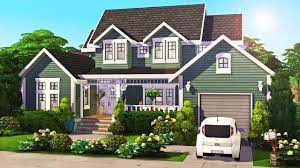 Large 4 Sim Family Home The Sims 4 Speed Build Sims 4 Family House Sims House Sims 4 Build
