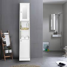 Many brands also make their bathroom shelves using stainless steel along with the incorporation of a durable plastic base; Bathroom Cabinet Shelf Mirror Door Tallboy Cupboard Unit Storage White 180 Cm 711639638471 Ebay