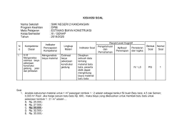Maybe you would like to learn more about one of these? Soal Estimasi Biaya Konstruksi