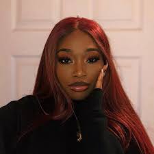 Follow Icyflameinfluence For More Pins Hair Color For Dark Skin Red Hair On Dark Skin Dark Skin Beauty