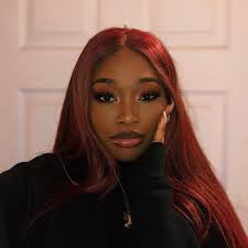Let your red hair color for dark skin shine by highlighting your luscious locks. Follow Icyflameinfluence For More Pins Hair Color For Dark Skin Red Hair On Dark Skin Wig Hairstyles