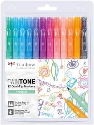 Set De 12 Rotuladores Tombow Twintone Pastel Amazon Es Oficina Y Papeleria Последние твиты от tombow usa (@tombowusa). set de 12 rotuladores tombow twintone pastel