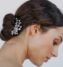 Donna Pearl Bow Barrette — La Mariée Boutique