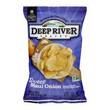 Shop for deep river snacks sweet maui onion potato chips (5 oz) at kroger. Save On Deep River Snacks Kettle Cooked Potato Chips Sweet Maui Onion Order Online Delivery Giant