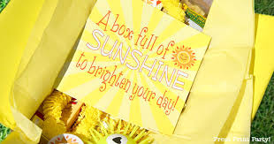 October 6, 2015 by mellymoments. 50 Cheery Box Of Sunshine Diy Gift Ideas And Printables To Give