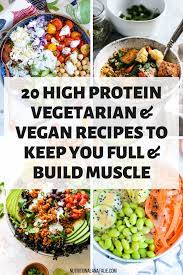 20 High Protein Rd Approved Vegetarian Meals To Keep You Full Vegetarian Recipes Dinner Healthy Vegetarian Recipes Healthy High Protein Vegetarian Recipes
