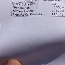 Wann ist das geld auf dem konto? Wie Viel Geld Habe Ich Auf Dem Konto Bank Kontoauszug