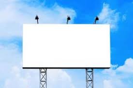grande poste de publicidade em branco placa de outdoor de publicidade com o  céu azul claro durante o dia. renderização em 3D 6660755 Foto de stock no  Vecteezy