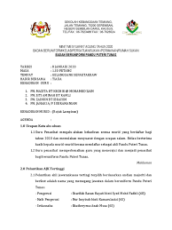 3.1 mesyuarat bersetuju dengan perlantikan jawatankuasa murid seperti berikut: Minit Mesyuarat Agung Stem Bil 1 2020