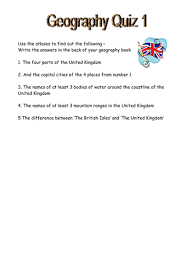 The correct answer is western australia. Geography Quiz Using Atlases Teaching Resources