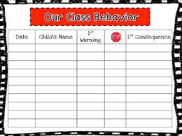 mrs megowns second grade safari class behavior chart