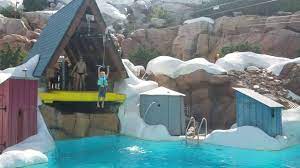 Zip Line At Disney S Blizzard Beach Water Park Youtube