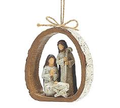 It only counts dead bodies. Burton Burton 9728076 Birch Bark Ring Resin Holy Family Resin Ornament Each Multicolor Set Of