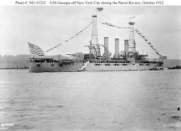She was built by the bath iron works in maine, with her keel laid in august 1901 and her launching in october 1904. Usn Ships Uss Georgia Battleship 15