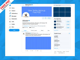 This tutorial video shows you how to create your own product mockups`. New Twitter Page Mockup 2019 Psdfreebies Com