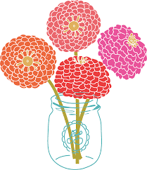 My Artsy Fartsy Life New Year New Blog Look Flower Clipart Clip Art Modern Flower