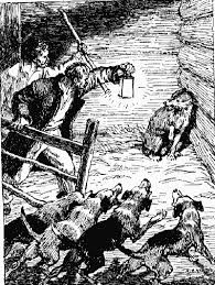 волк ночью думая залезть в овчарню попал на псарню Volk Na Psarne Tekst Audio Onlajn Basnya Krylova