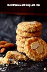 Almond Nestum Cookies Nestum杏仁曲奇饼 Dessert Recipes Yummy Cookies Baked Dessert Recipes