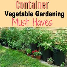 Container theme gardens offers 42 plans for container arrangements, each using just five specific plants that you can find at your local garden center. Container Vegetable Gardening Must Haves To Get Started Now