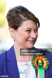 Plaid Cymru leader Leanne Wood campaigns in Ton Pentre