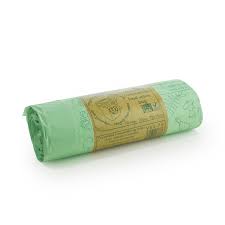 Eco wave 100% compostable bin liners, 2.6 gallons, 100 bags. 70l Compostable Bin Liners X320 Unisan Uk