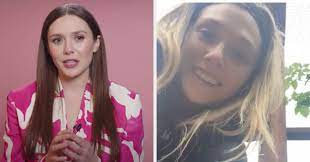 Elizabeth olsen's husband (who she's married to, by the way) decorated her video chat background for her #actorsonactors interview with kaley cuoco! Elizabeth Olsen On Why She Deleted Instagram