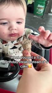 First Birthday with Steak