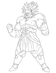 Imagenes de broly para colorear. Dragon Ball Coloring Pages Broly