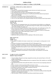 Apply to client services associate, client associate, management associate and more! Risk Associate Resume Samples Velvet Jobs