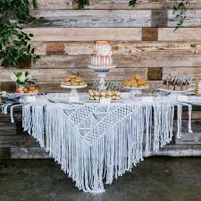 Macrame Wedding Ideas For The Perfect Boho Wedding Macrame Wedding Decor Boho Wedding Decorations Table Runners Wedding