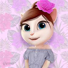 This Is How I Roll In Summer Xo Talking Angela Talkingangela Mytalkingangela Littlekitties Summer Summervibes S Disney Art Style Angela Stylish Stickers