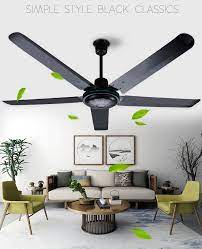 Ceiling fans with remote control functions come in different styles. Industrial Large Ceiling Fan 56 Inch Black With Remote Control Fashion Ceiling Fan With Five Metal Blade 100w Ceiling Fans Aliexpress