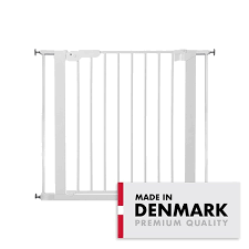 BabyDan ASTA Safety Gate with 2 Extensions, White