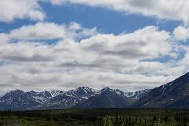 Free Photo Landscape Photo Of Mountain Under Blue Cloudy Sky Alaska Mountains Winter Free Download Jooinn