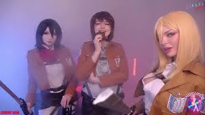 Free 4K Mikasa & Historia & Sasha three-some Screw Porn Video HD