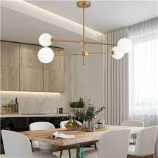 4 hrs · kalamatas, greece ·. Suspension Or Moderne D80cm Avec Abat Jour En Verre Pour Salon Chambre Modern Ceiling Light Fixtures Dining Room Lighting Living Dining Room