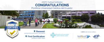 Universidad católica del ecuador video highlights are collected in the media tab for the most popular matches as soon as video appear on video hosting sites like youtube or. Unwto Tedqual Certification Pontificia Universidad Catolica Del Ecuador Unwto