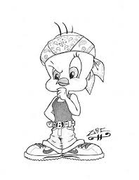 Tweety Bird Coloring Pages Tweety Bird Drawing Gangster Drawings Mickey Mouse Coloring Pages