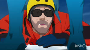 Omni-man and Invincible race to mount Everest. Invincible season 1 episode  3