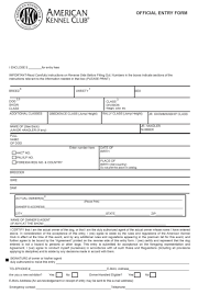 Akc pet insurance claim form. How To Complete An Akc Dog Show Entry Form American Kennel Club