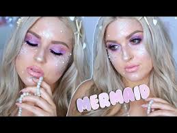 pretty mermaid makeup tutorial with